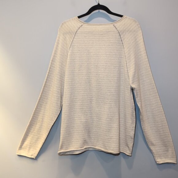 Tommy Bahama Jeans Striped Pullover Sweater Beach Cotton Wide Crew Neck Knit - Picture 9 of 10